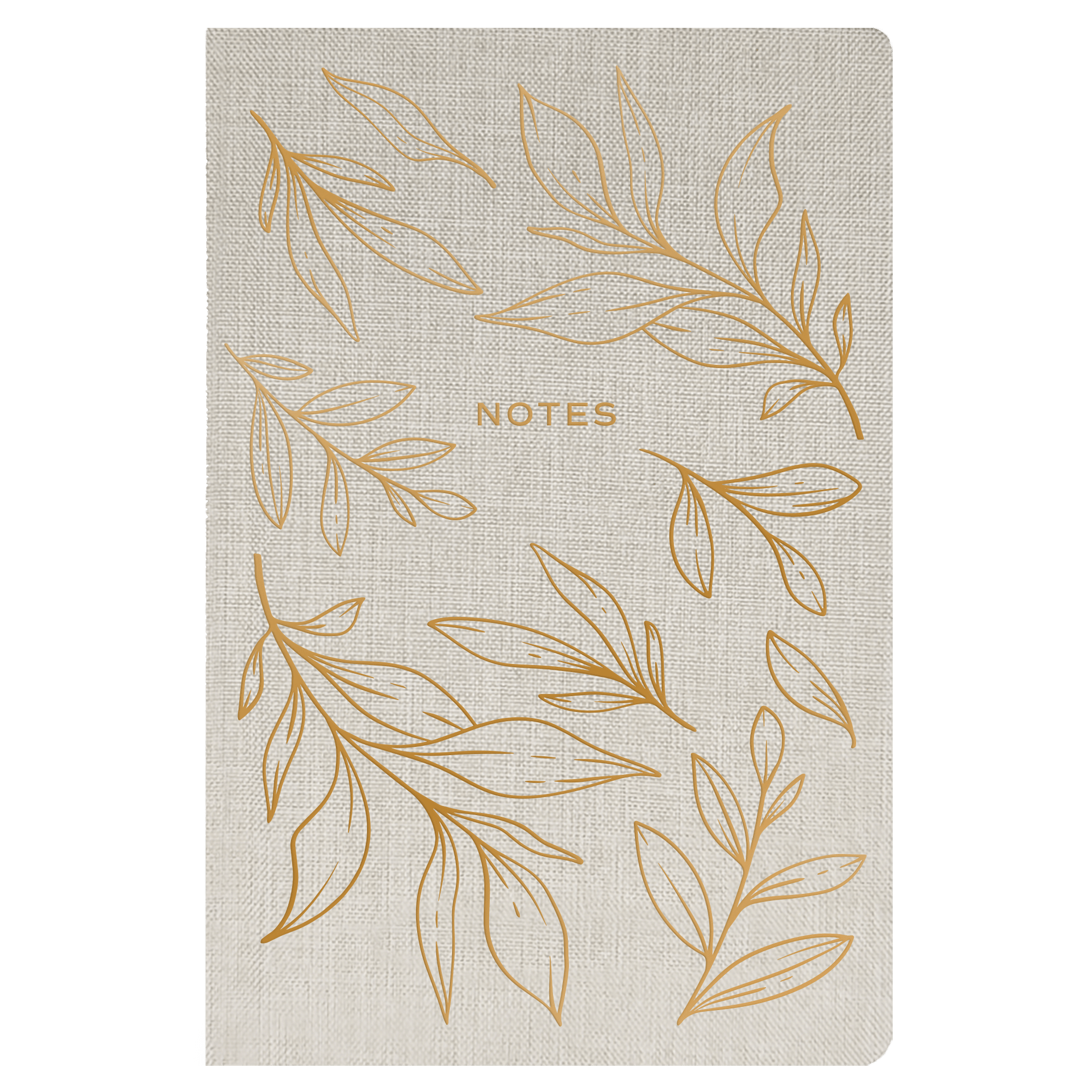 Gold Leaves Notes Journal - SwagglyLife Home & Fashion